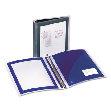 Avery® Flexi-view Binder With Round Rings, 3 Rings, 1" Capacity, 11 X 8.5, Black freeshipping - TVN Wholesale